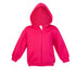 House of Uniforms The Kangaroo Pocket Zip Hoodie | Babies Ramo Hot Pink