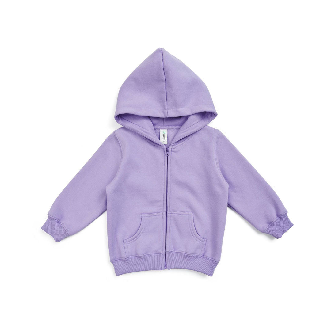 House of Uniforms The Kangaroo Pocket Zip Hoodie | Babies Ramo Lavender