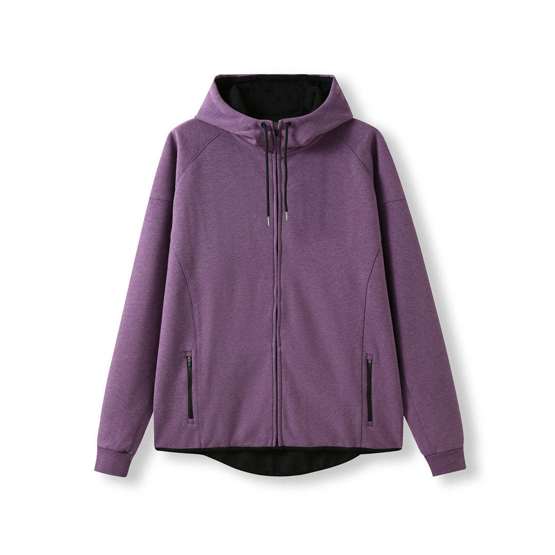 Ramo The Bonded Fleece Hoodie | Mens Aubergine Hoodie