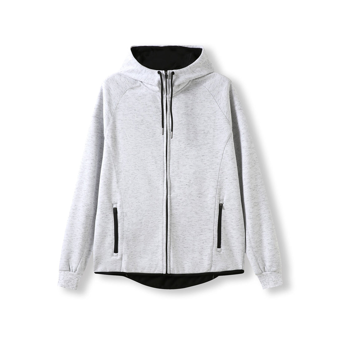 Ramo The Bonded Fleece Hoodie | Mens White Marle Hoodie