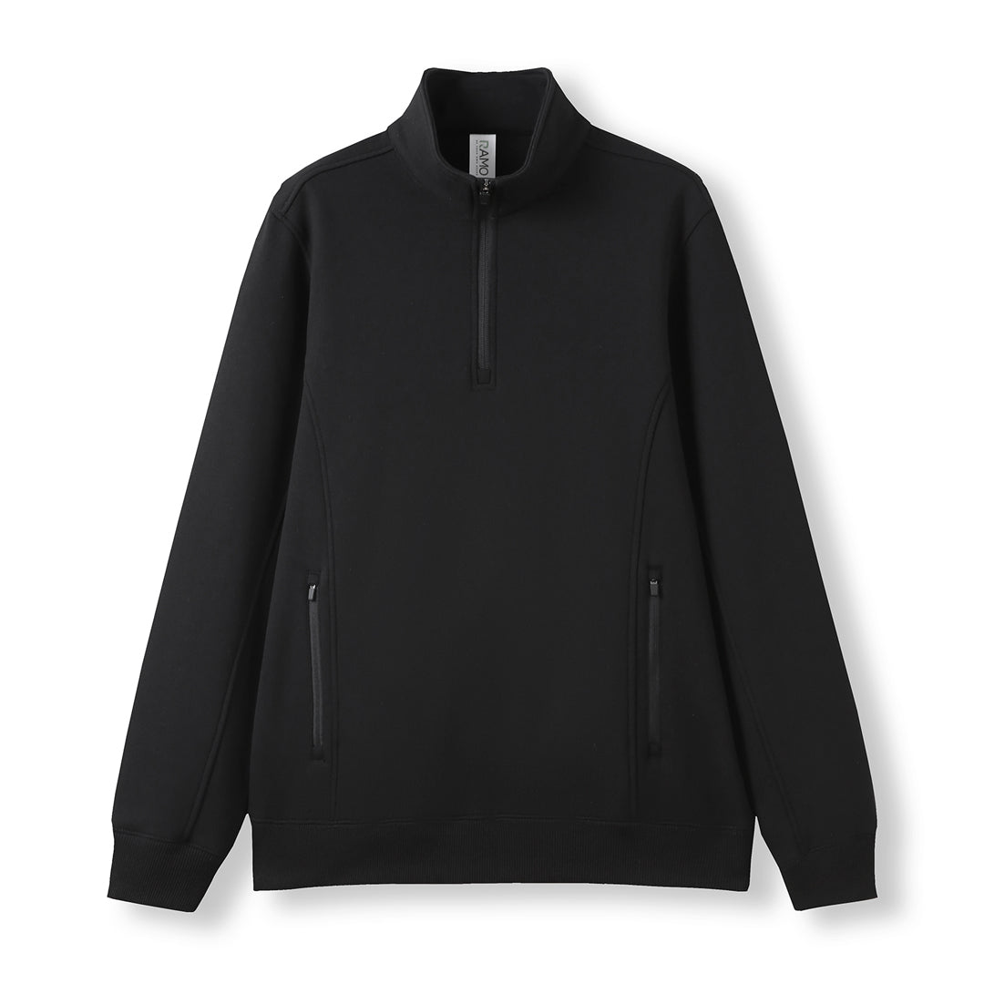 Ramo The Enterprise Zip Fleece | Mens Black Outerwear