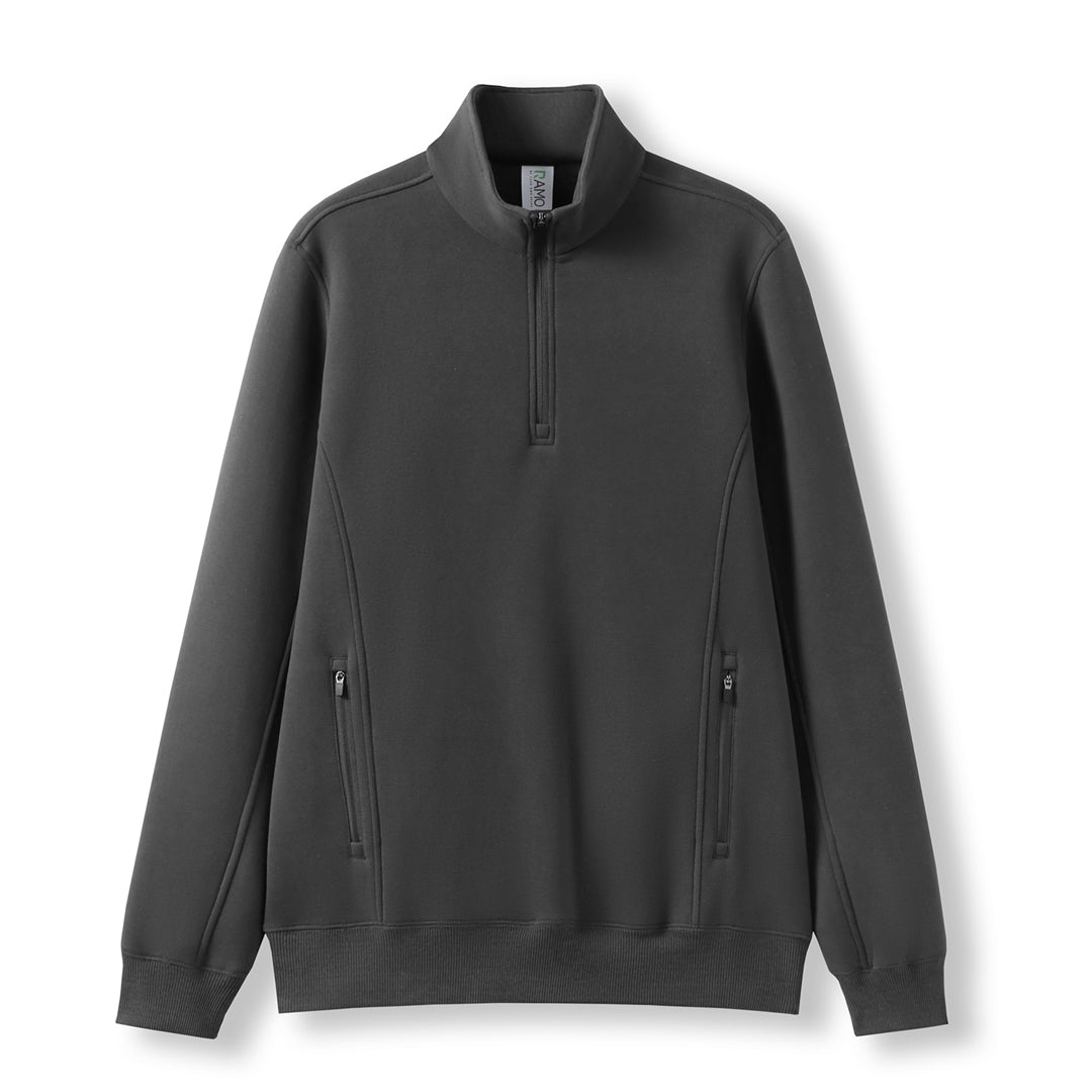 Ramo The Enterprise Zip Fleece | Mens Charcoal Outerwear