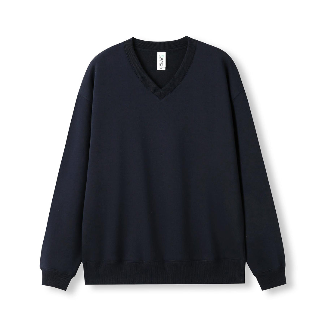 House of Uniforms The V Neck Fleece Jumper | Mens Ramo Navy