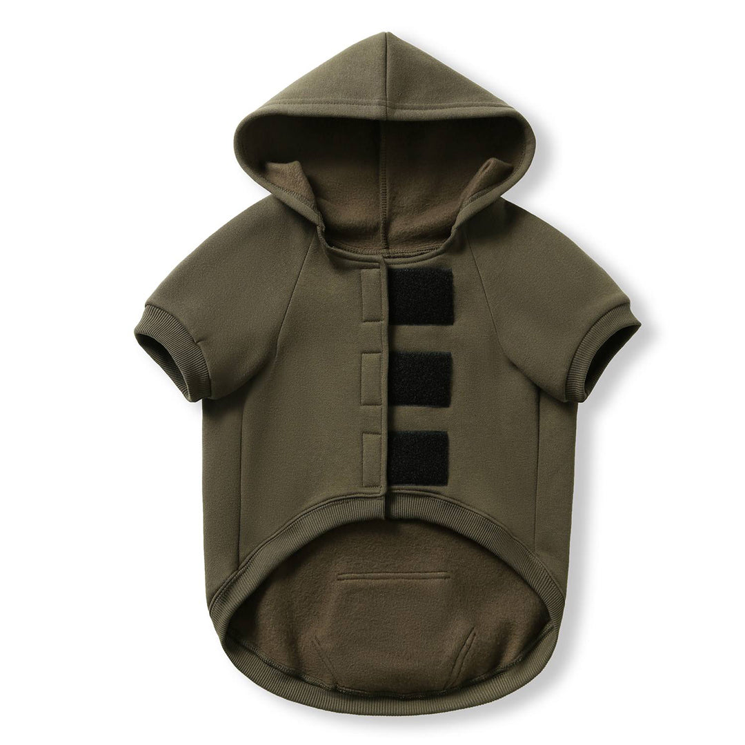 House of Uniforms The Dog Hoodie Ramo Olive-gr
