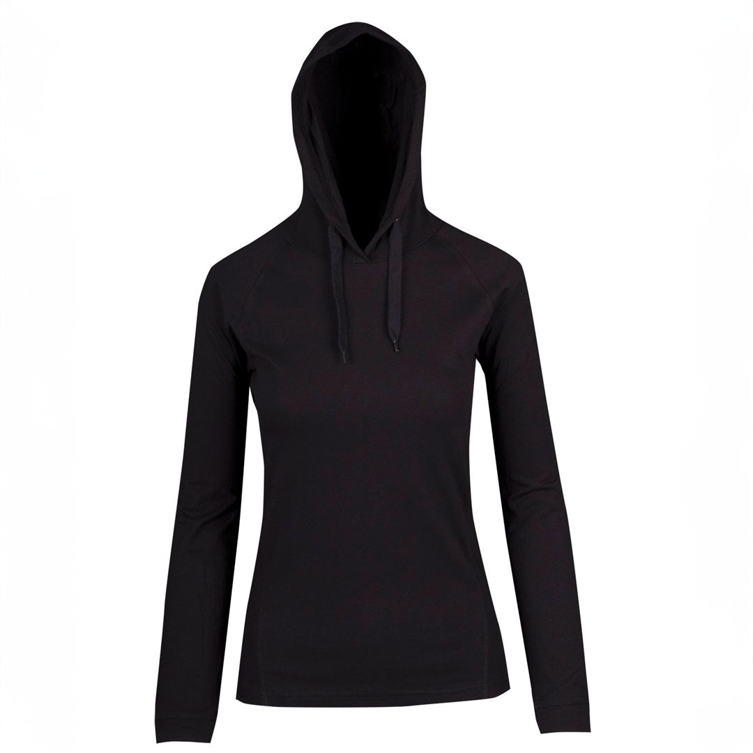 House of Uniforms The Fusion T-shirt Hoodie | Ladies Ramo Black