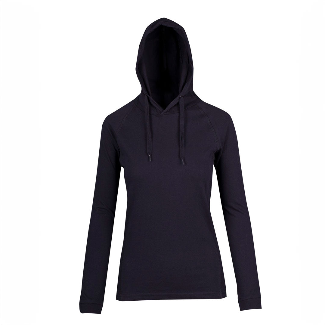 House of Uniforms The Fusion T-shirt Hoodie | Ladies Ramo Navy