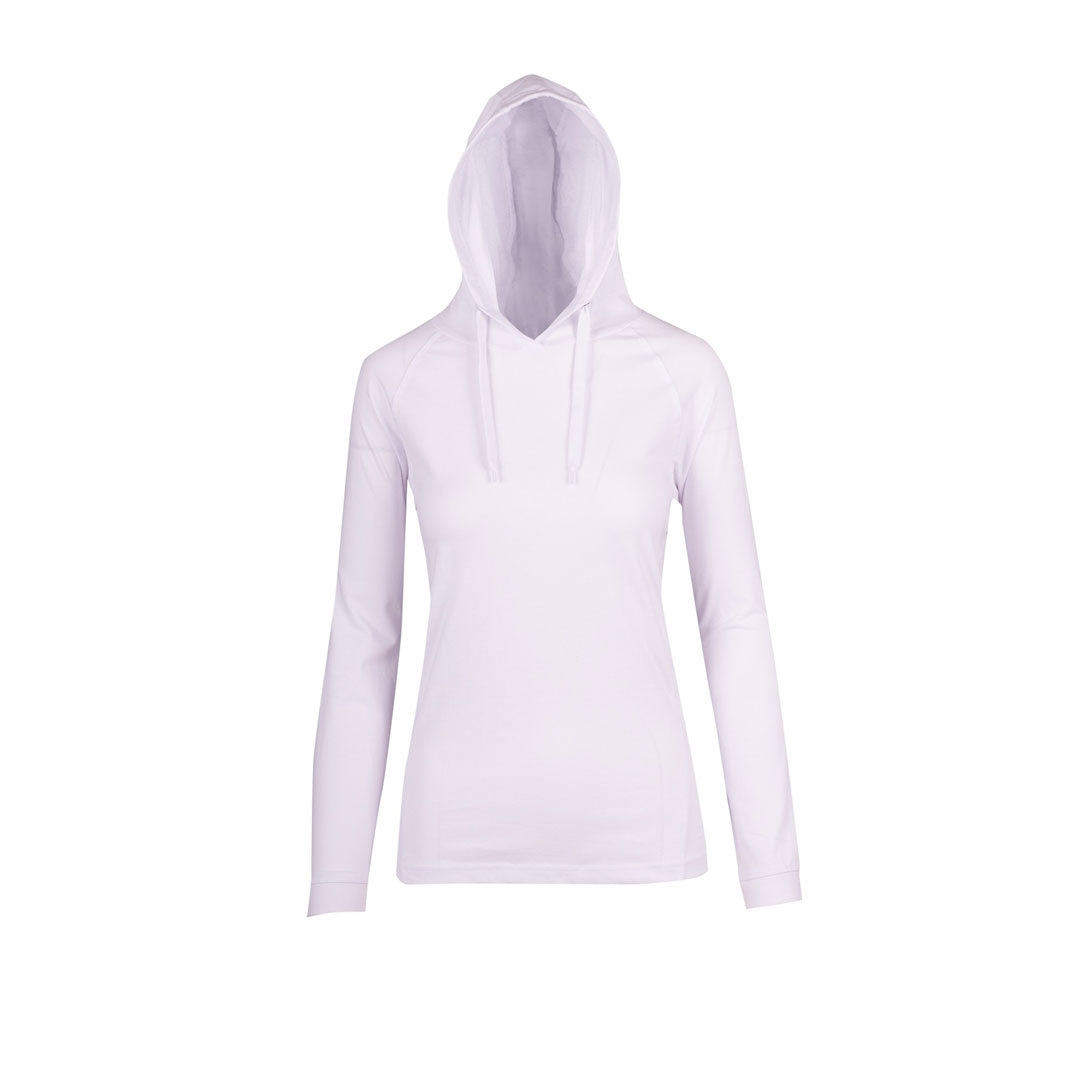 House of Uniforms The Fusion T-shirt Hoodie | Ladies Ramo White