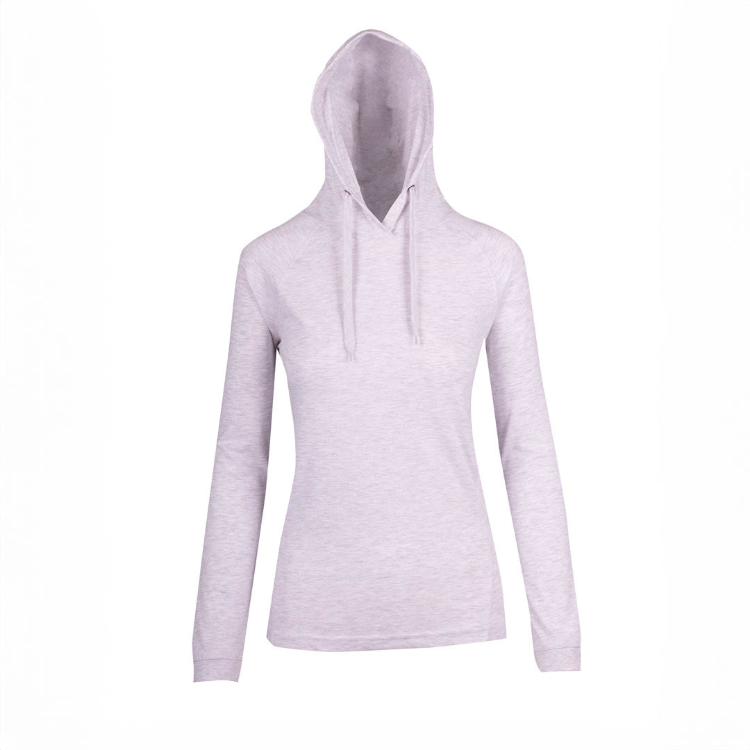 House of Uniforms The Fusion T-shirt Hoodie | Ladies Ramo White Marle