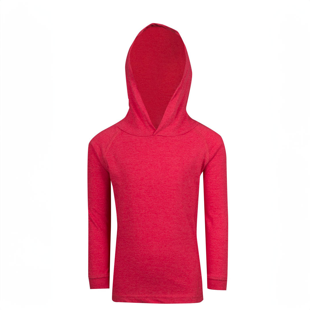House of Uniforms The Fusion T-shirt Hoodie | Kids Ramo Red Marl