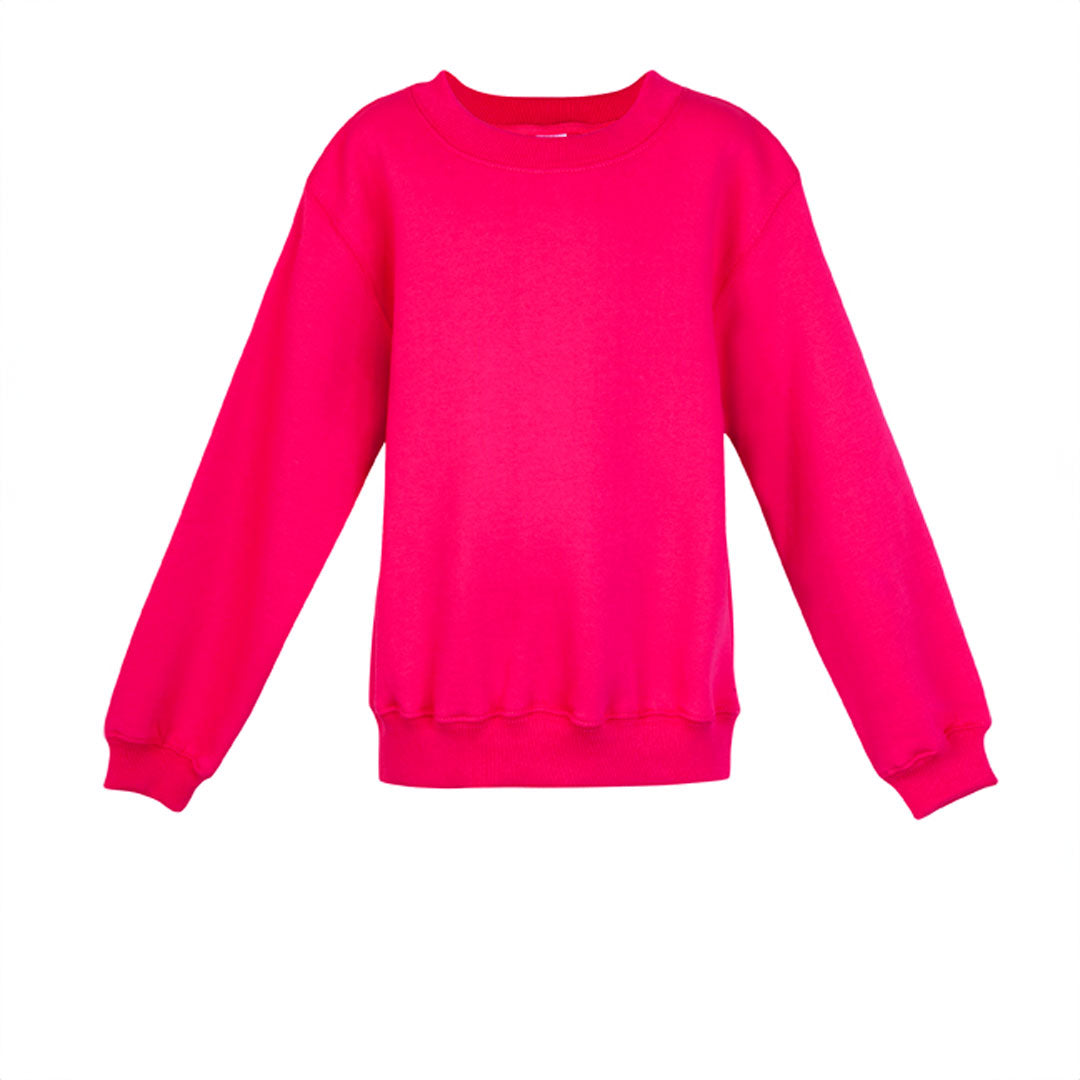 House of Uniforms The Crew Neck Sloppy Joe | Kids Ramo Hot Pink