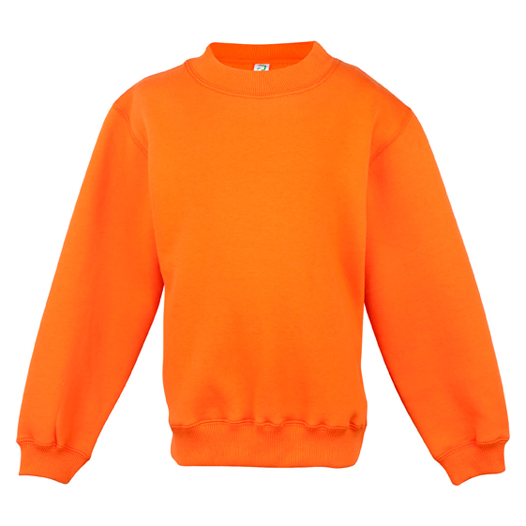 House of Uniforms The Crew Neck Sloppy Joe | Kids Ramo Orange