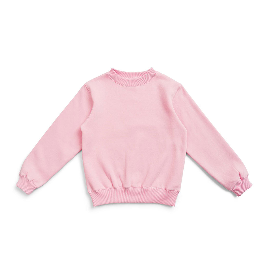 House of Uniforms The Crew Neck Sloppy Joe | Kids Ramo Pink