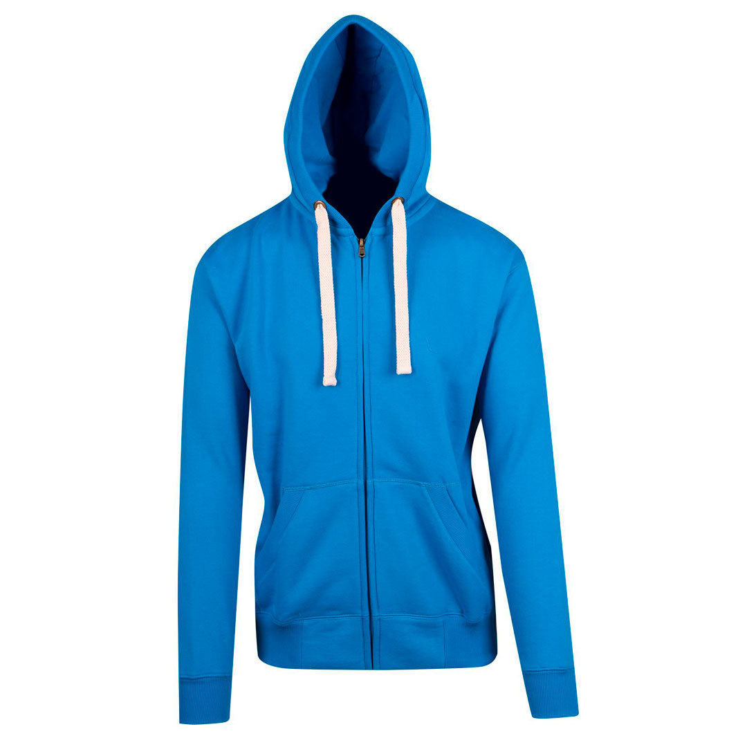 House of Uniforms Brushed Heavy Fleece Zip Hoodie | men Ramo Azure