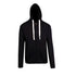 House of Uniforms The Brushed Heavy Fleece Zip Hoodie | Men Ramo Black