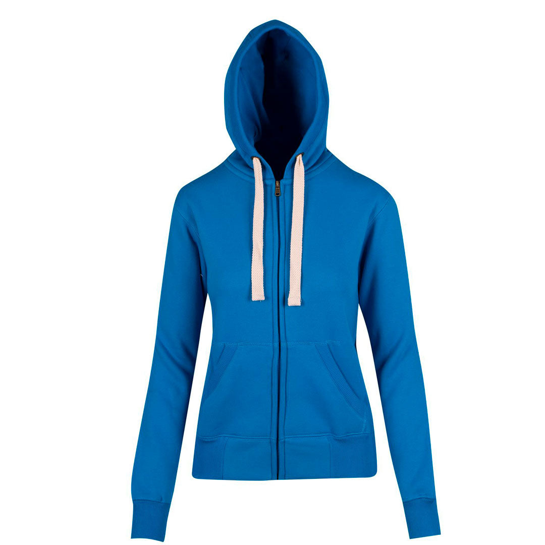 House of Uniforms Brushed Heavy Fleece Zip Hoodie | Women Ramo Azure