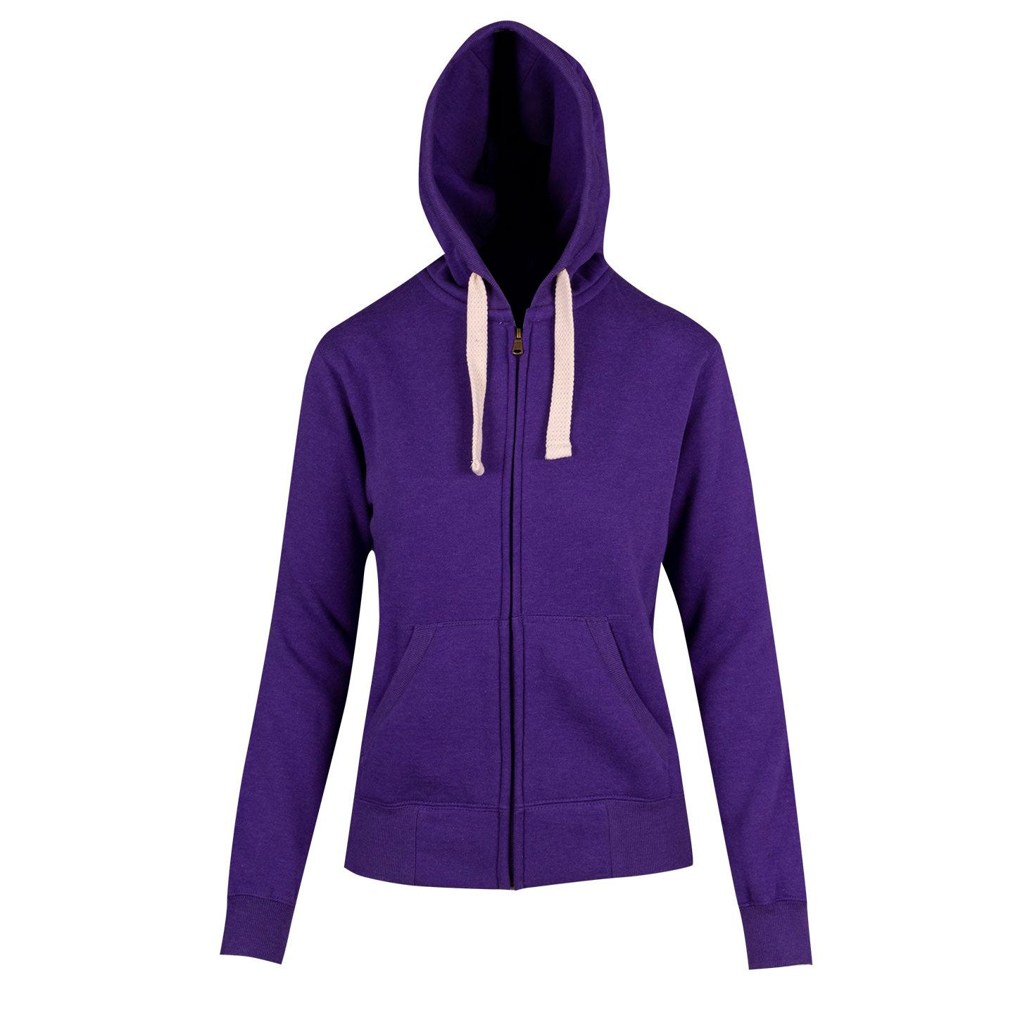 House of Uniforms The Brushed Heavy Fleece Zip Hoodie | Ladies Ramo 