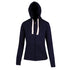 House of Uniforms The Brushed Heavy Fleece Zip Hoodie | Ladies Ramo Navy