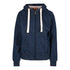 House of Uniforms The Brushed Heavy Fleece Zip Hoodie | Ladies Ramo Navy Marle