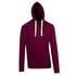 House of Uniforms The Brushed Heavy Fleece Pull On Hoodie | Mens Ramo Maroon