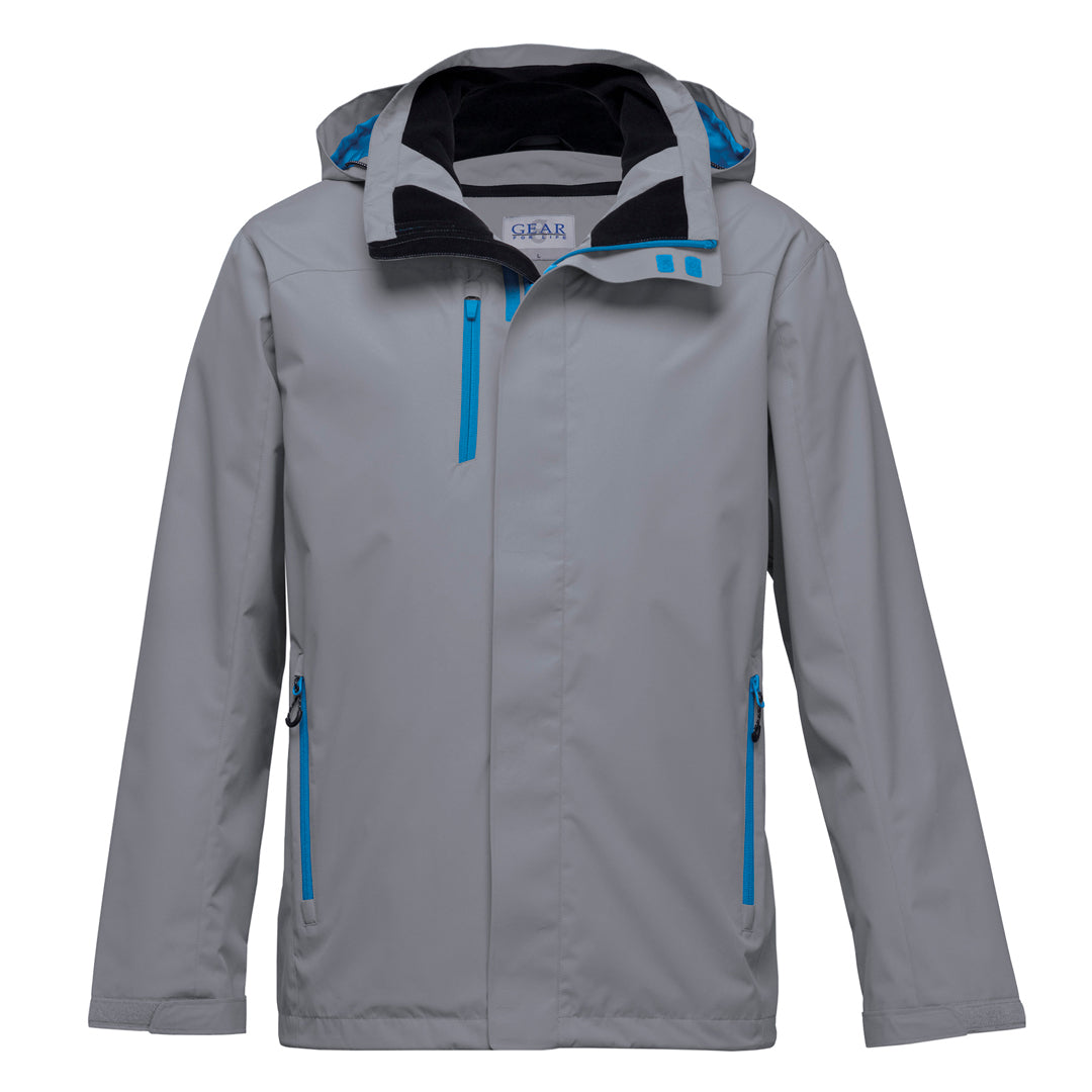 House of Uniforms The Nordic Jacket | Adults Gear for Life Aluminium/Cyber Blue