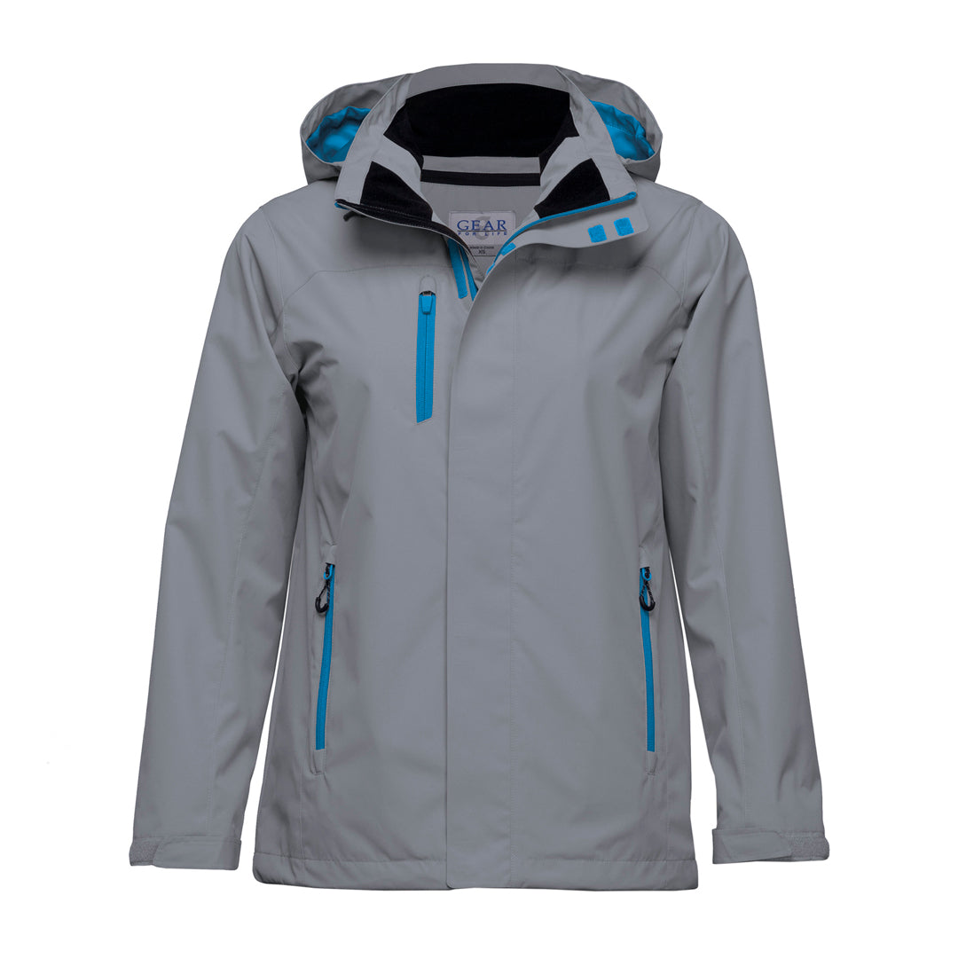 House of Uniforms The Nordic Jacket | Adults Gear for Life Aluminium/Cyber Blue