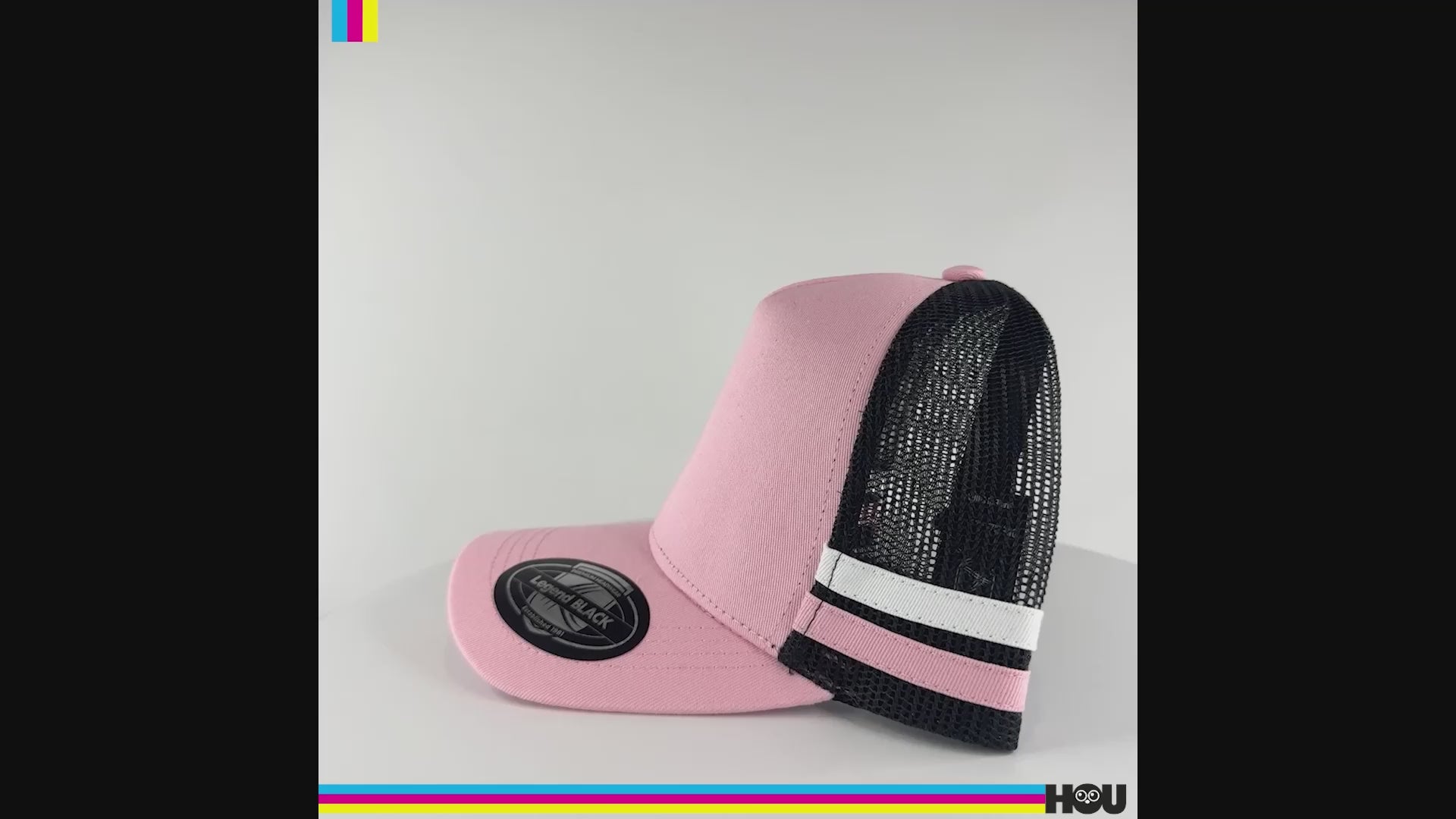 House of Uniforms The Striped Trucker Cap Legend Black