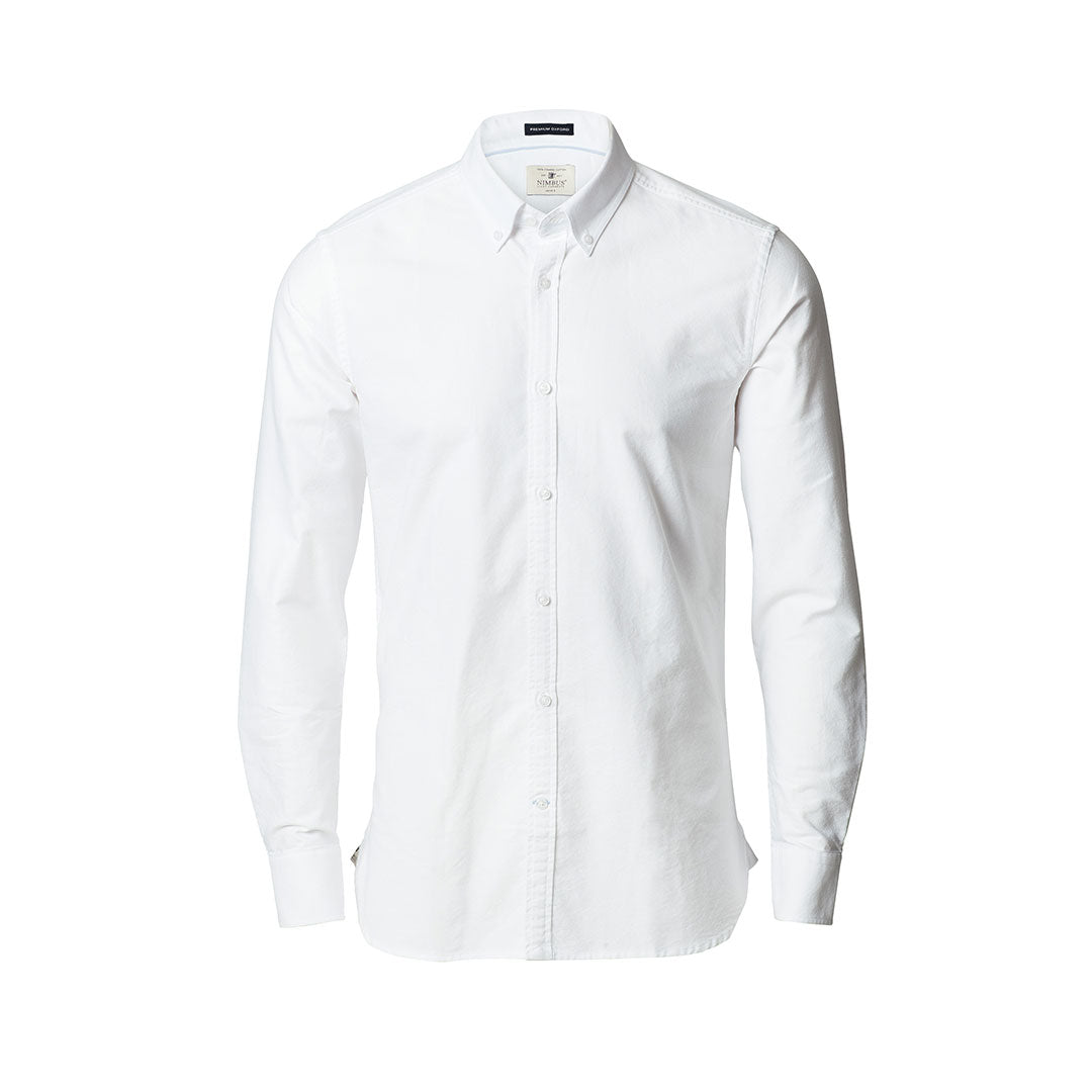 House of Uniforms The Rochester Slim Fit Shirt | Mens Nimbus White