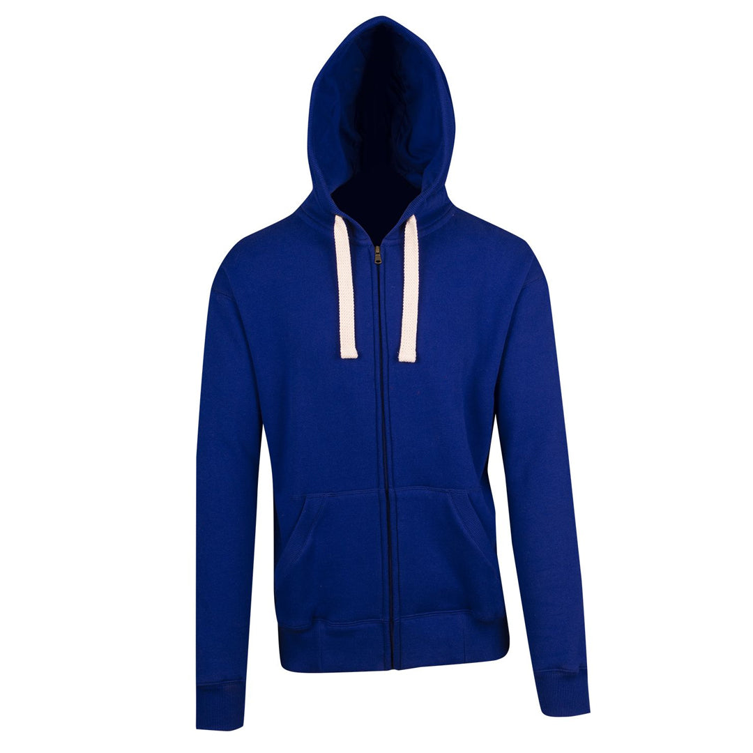 House of Uniforms The Brushed Heavy Fleece Zip Hoodie | Men Ramo Royal