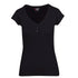 House of Uniforms Henley Tee | Women Ramo Black