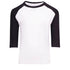 House of Uniforms The 3/4 Raglan Sleeve Tee | Kids Ramo White/Black