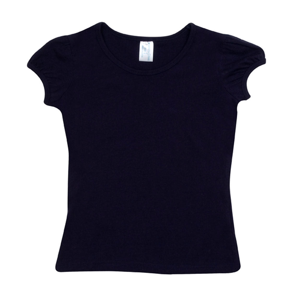 House of Uniforms The Puff Sleeve Tee | Kids Ramo Navy