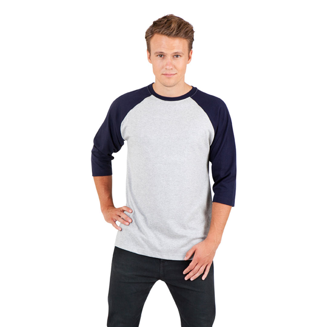 House of Uniforms The 3/4 Raglan Sleeve Tee | Men Ramo