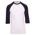 House of Uniforms The 3/4 Raglan Sleeve Tee | Men Ramo White/Navy