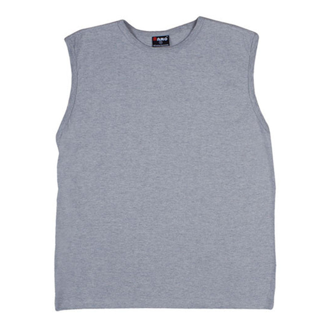 Ramo The Muscle Tee | Mens Grey Marle Shirts & Tops