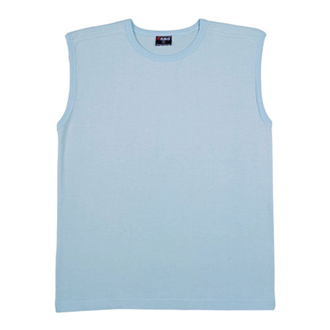 Ramo The Muscle Tee | Mens Ice Blue Shirts & Tops