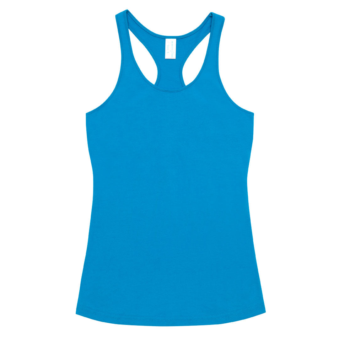 House of Uniforms The Cotton Racer Back Singlet | Kids Ramo Azure