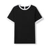 House of Uniforms The Ringer Tee | Adults Ramo Black/White