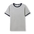 House of Uniforms The Ringer Tee | Adults Ramo Grey Marle/Navy