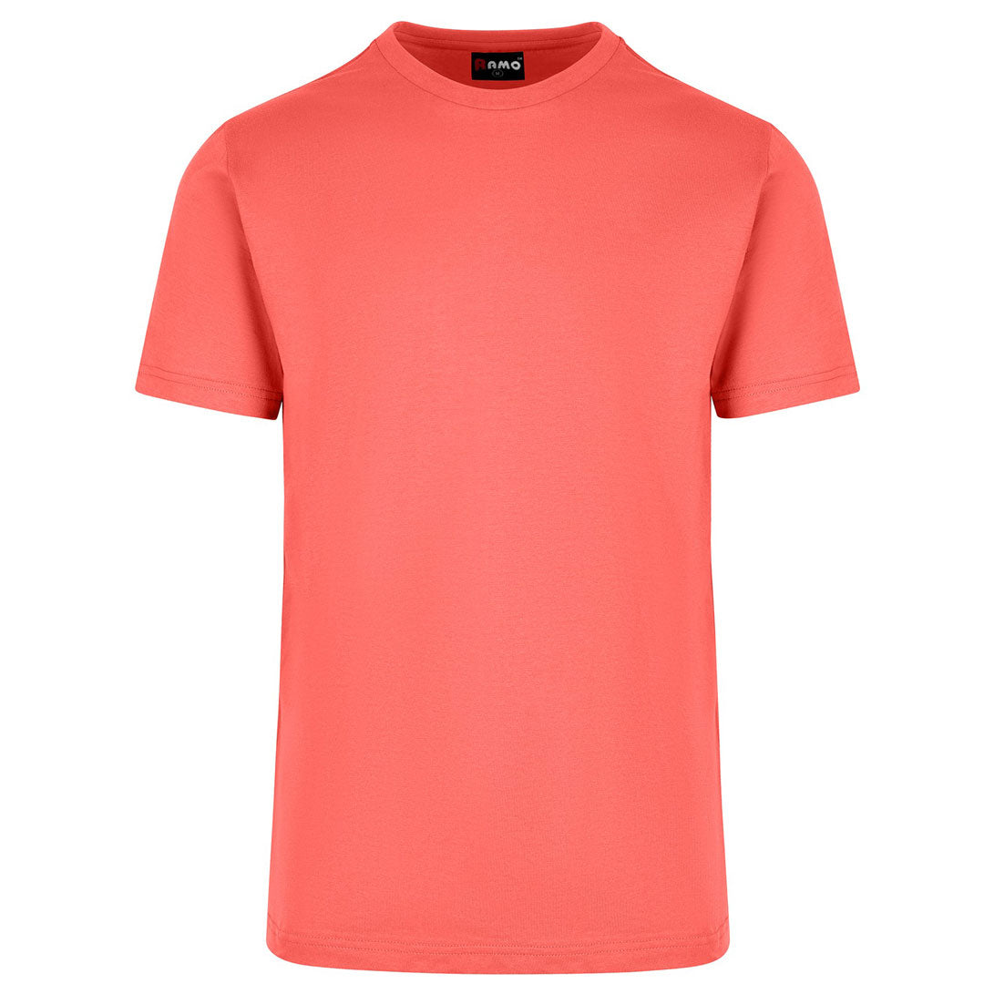 House of Uniforms American Style Tee | Men Ramo Coral Red