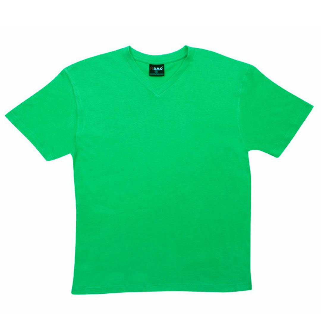 House of Uniforms V-Neck Slim Fit Tee | Men Ramo Emerald Green