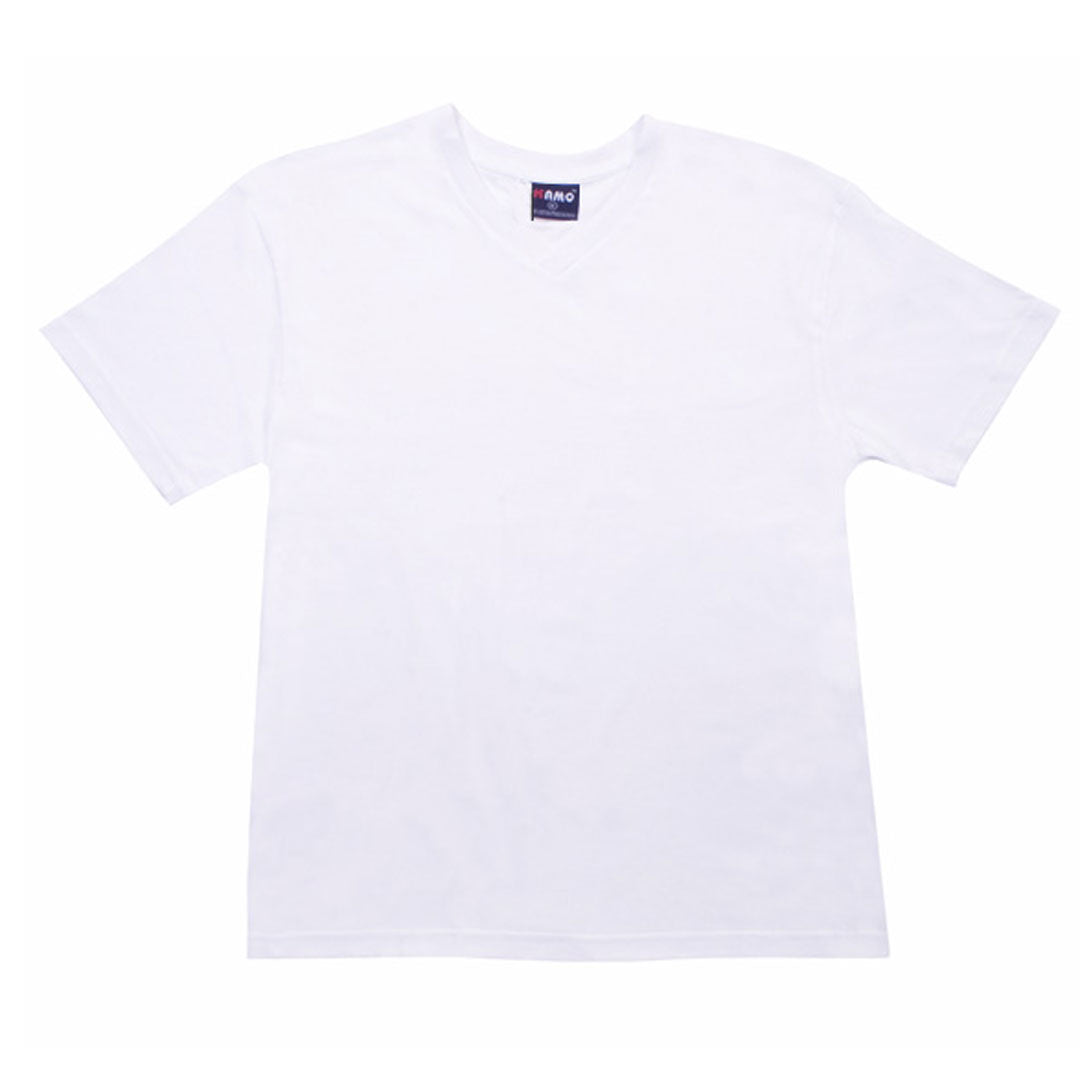 House of Uniforms The V-Neck Tee | Mens | Slim Fit Ramo White