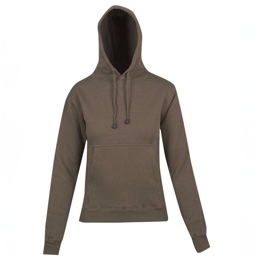 House of Uniforms The Kangaroo Pocket Pull On Hoodie | Ladies Ramo Khaki