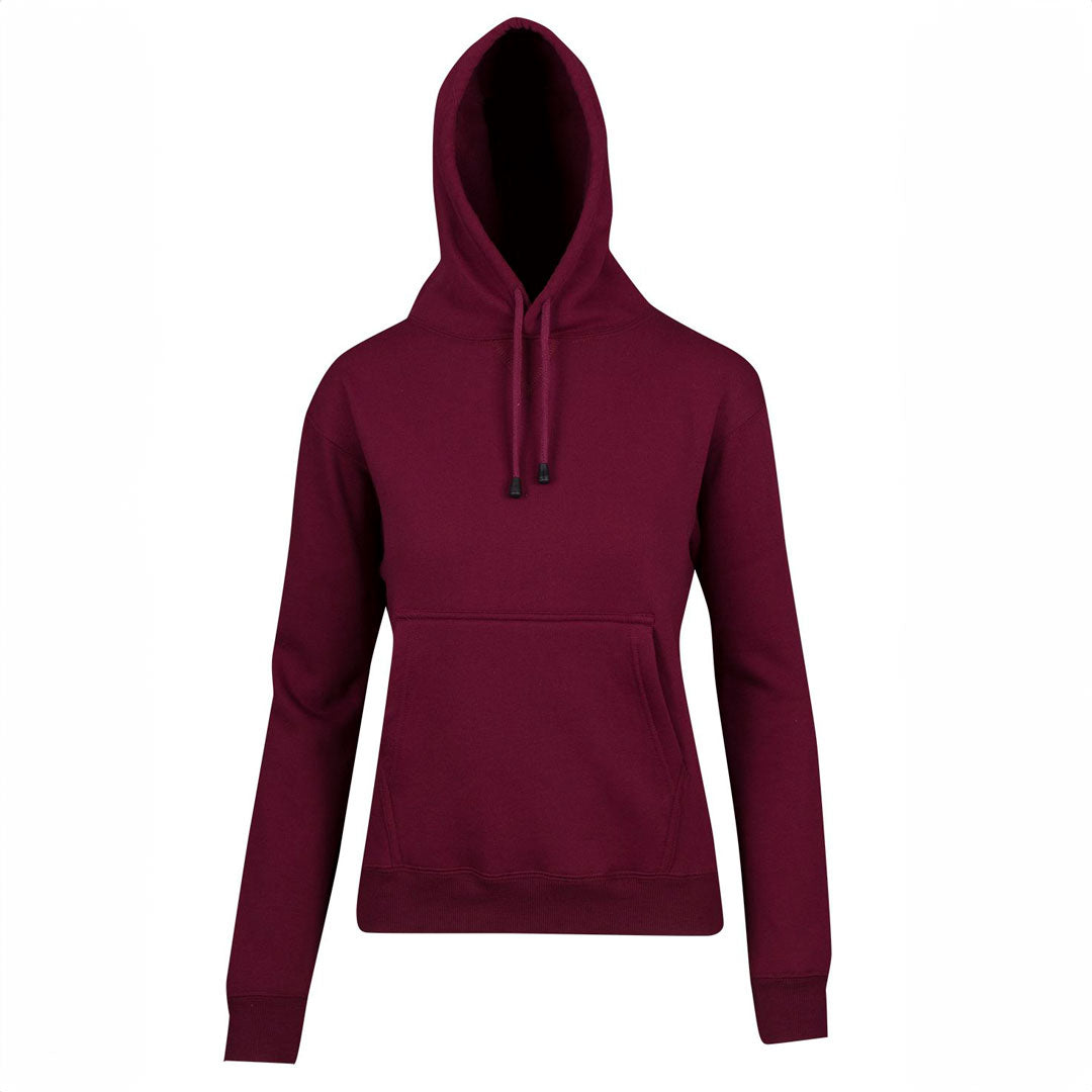 House of Uniforms The Kangaroo Pocket Pull On Hoodie | Ladies Ramo Maroon