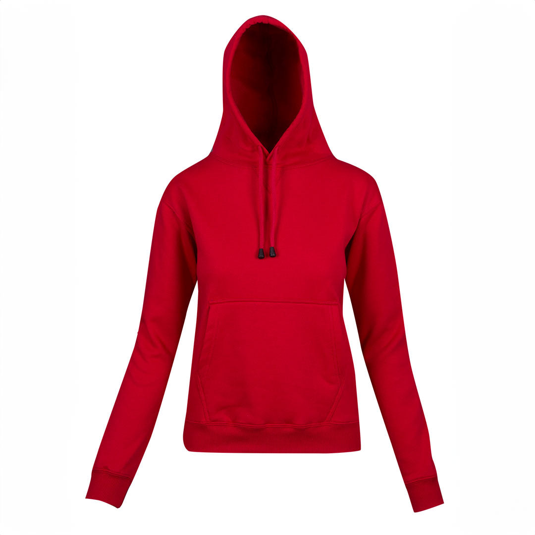 House of Uniforms The Kangaroo Pocket Pull On Hoodie | Ladies Ramo Red