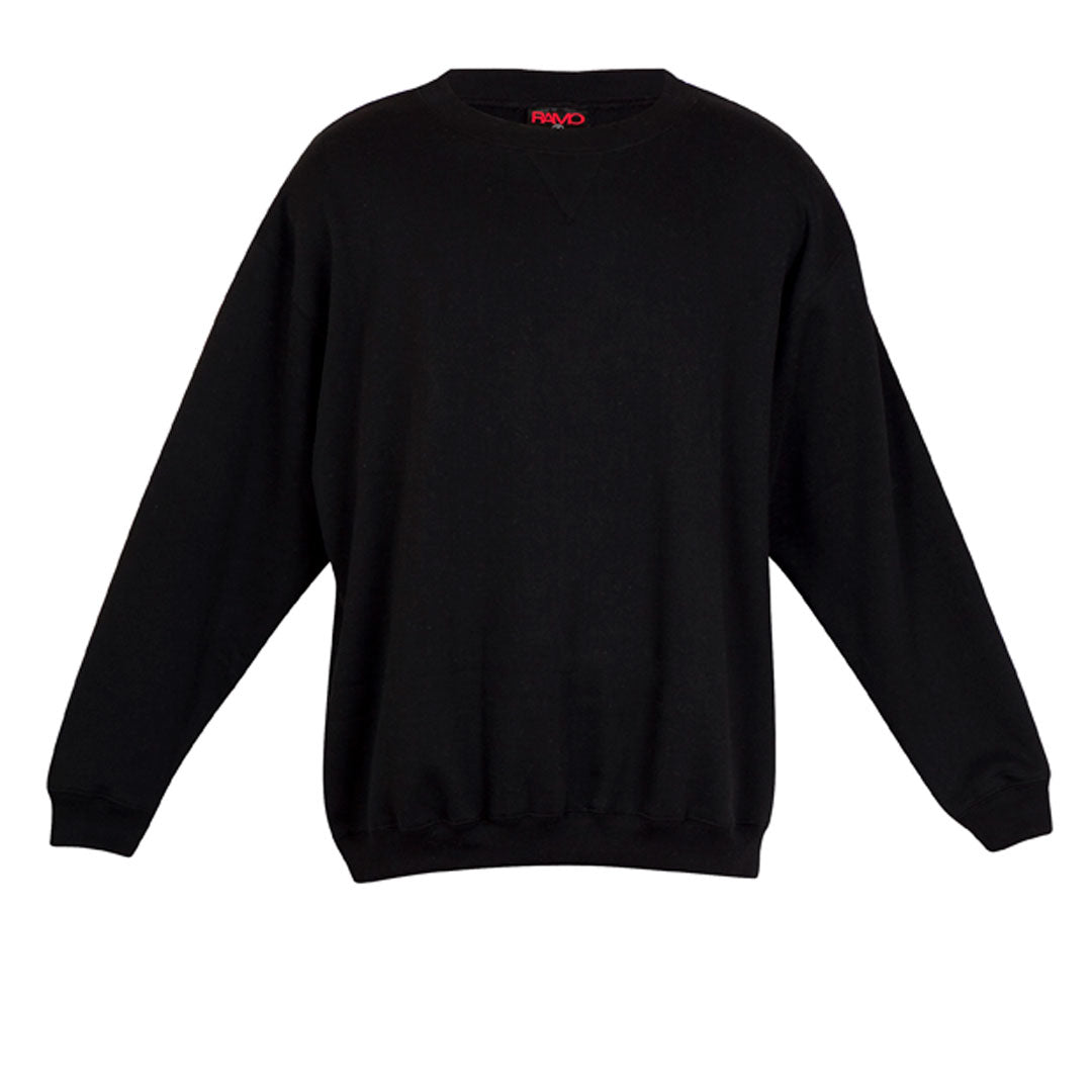 House of Uniforms The Crew Neck Sloppy Joe | Adults Ramo Black