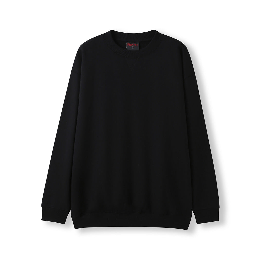 House of Uniforms The Crew Neck Sloppy Joe | Adults Ramo Black