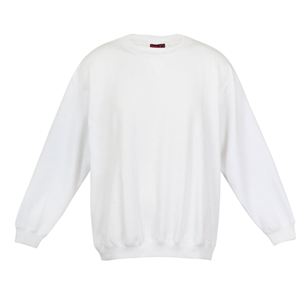 House of Uniforms The Crew Neck Sloppy Joe | Adults Ramo White