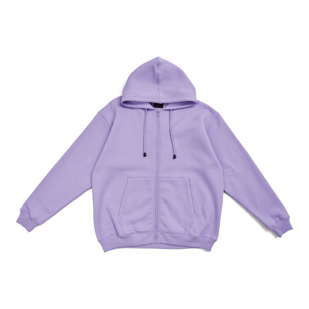 House of Uniforms Kangaroo Pocket Zipper Hoodie | Mens Ramo Lavender