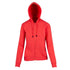 House of Uniforms The Kangaroo Pocket Zipped Hoodie | Ladies Ramo Coral Red