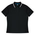 House of Uniforms The Portsea Polo | Mens | Short Sleeve Aussie Pacific Black/White